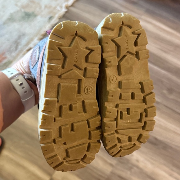 Carter's Kids Tan and Navy Boots - Picture 6 of 7